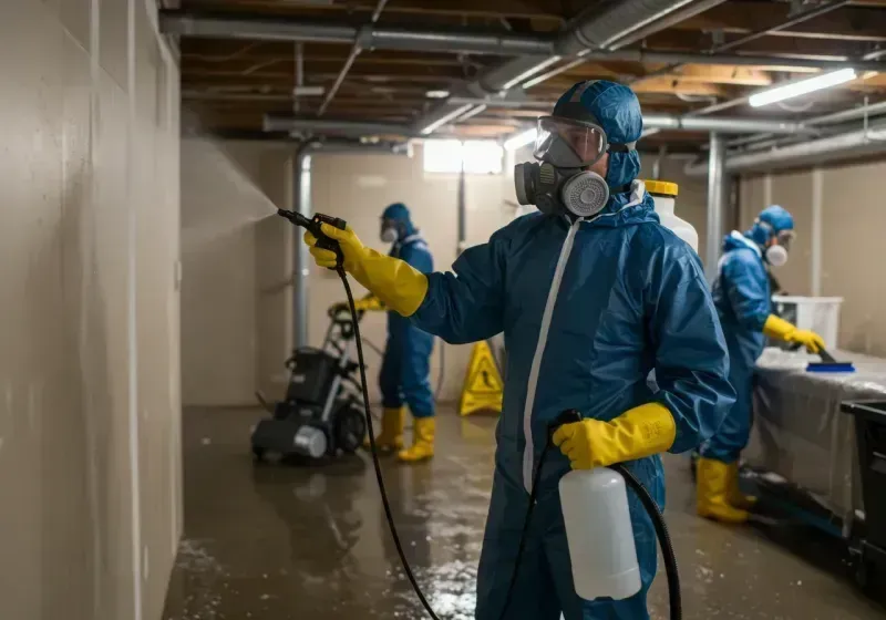 Basement Sanitization and Antimicrobial Treatment process in Diamond Springs, CA